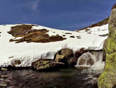 Dreissig Grad im Schnee